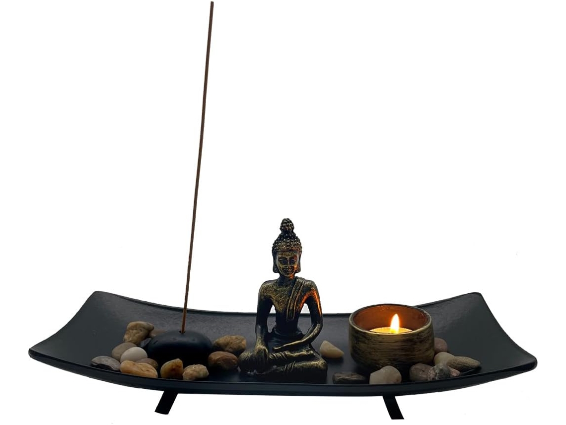 Suporte Para Queimador De Incenso Zen Budismo, Ornamentos Feng Shui, Decoração Para Casa, Escritório, Quarto, Meditação, Paz, Relaxamento Zeuxo