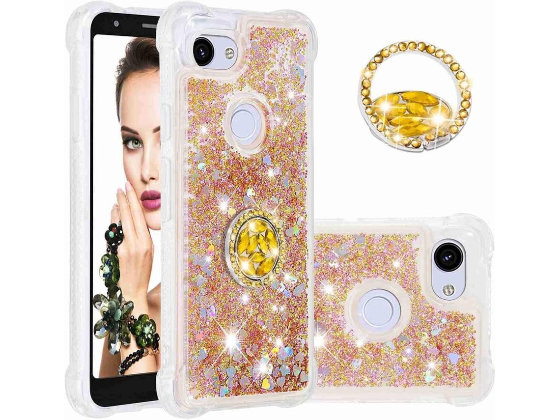 Capa Google Pix 3A HONGWE. Dourado