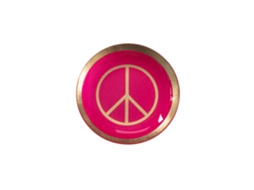 Piatto Decorativo Gift Company Love Plates Peace Vetro Ø10 Cm
