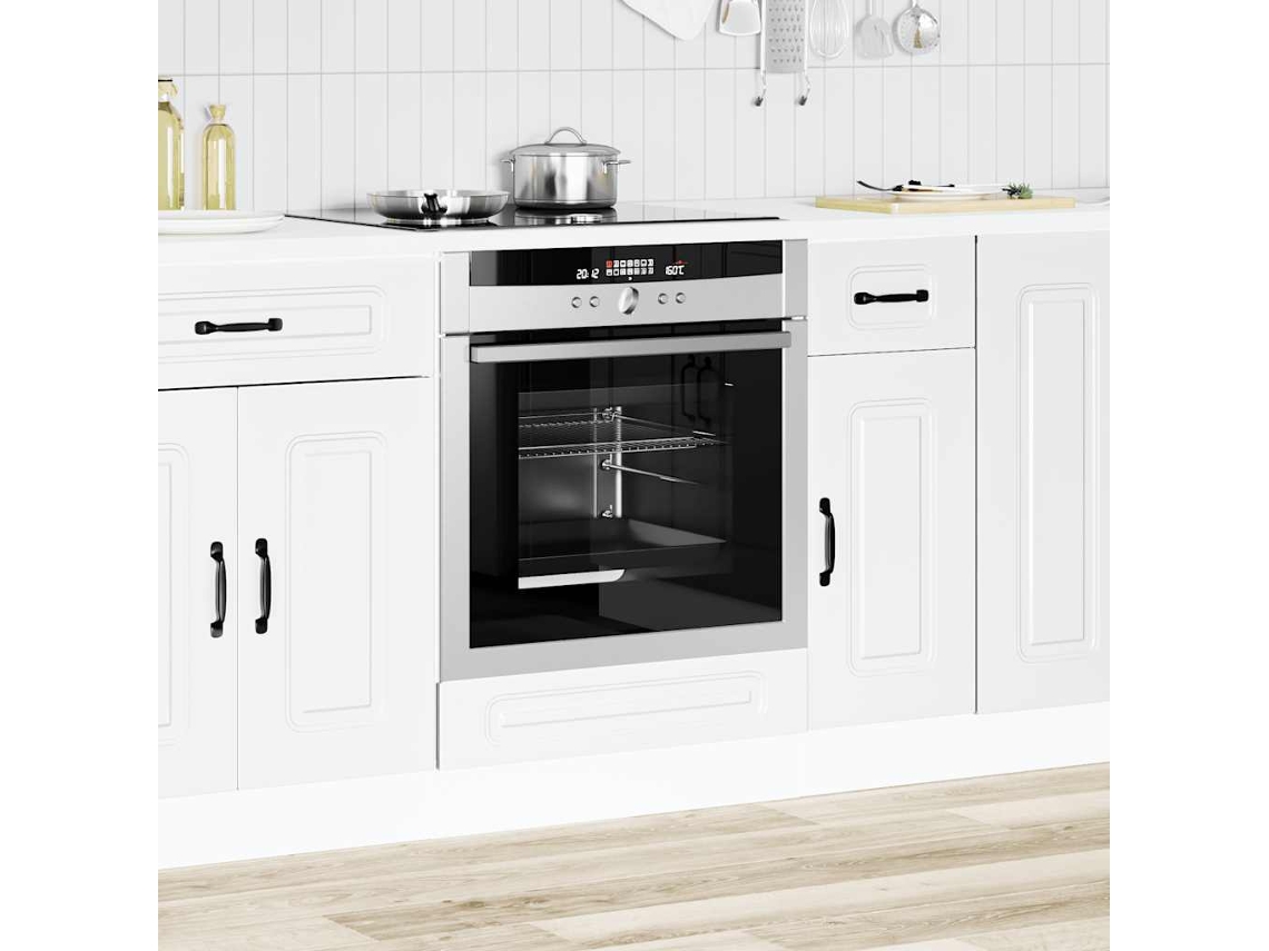 Vidaxl Armário Forno Kalmar Derivados De Madeira Branco