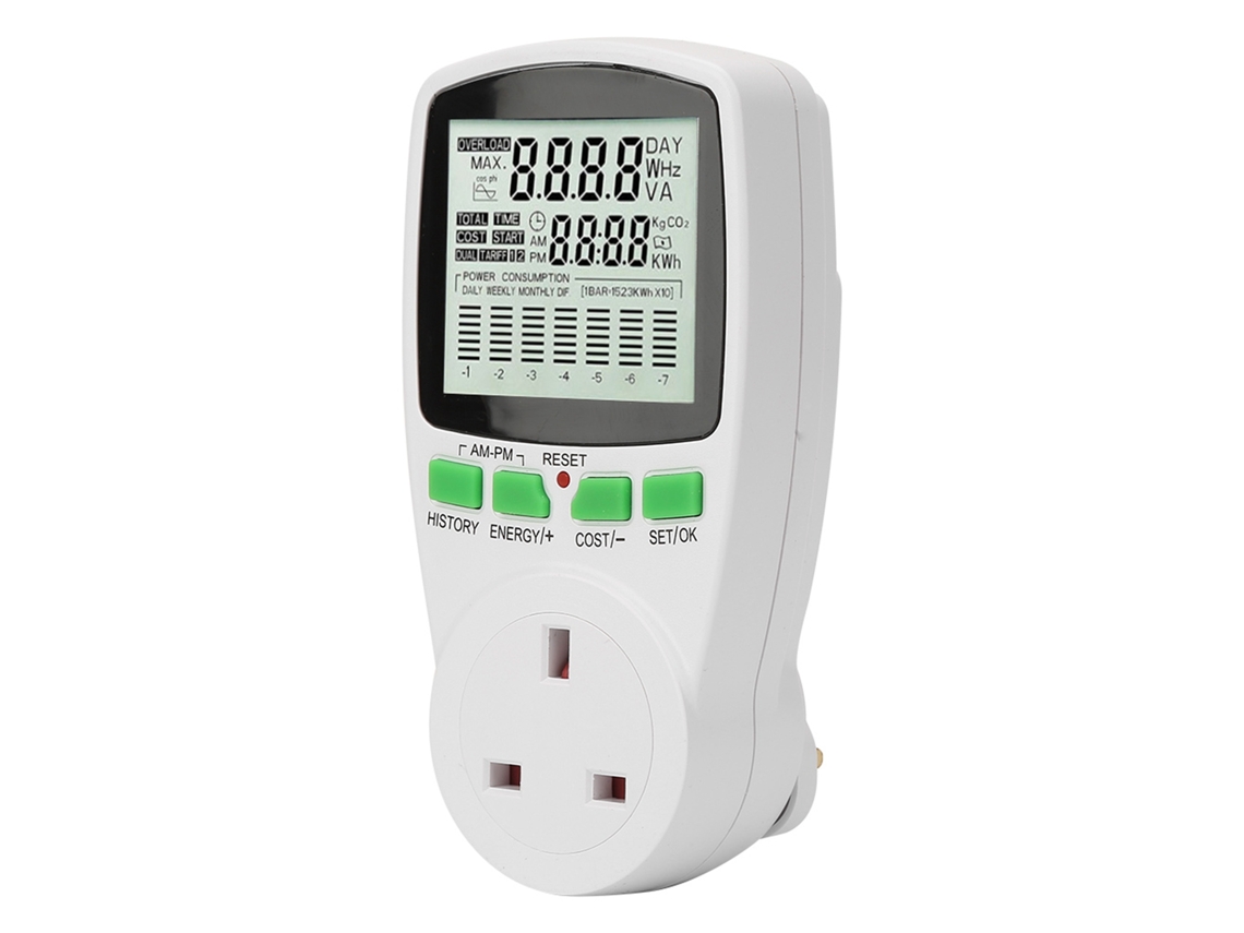 Laxiscreed Monitor De Energia Para Medição De Consumo Elétrico Até 9999kwh E 16a