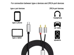 1 Cabo De Áudio Apple Para 2rca Lotus De Metro Comprimento Celular