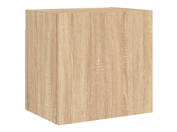 Tv Wall Cabinet, Tv Wall Cabinets Vidaxl Marrom Madeira Processada (n/a)