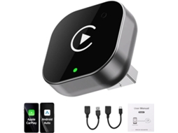 Mini Adaptador Carplay Android 2 Em 1 Sem Fios Para Iphone/android Plug And Play Conversor De Cabo A Car Compatível Com Iphone Ios 10+