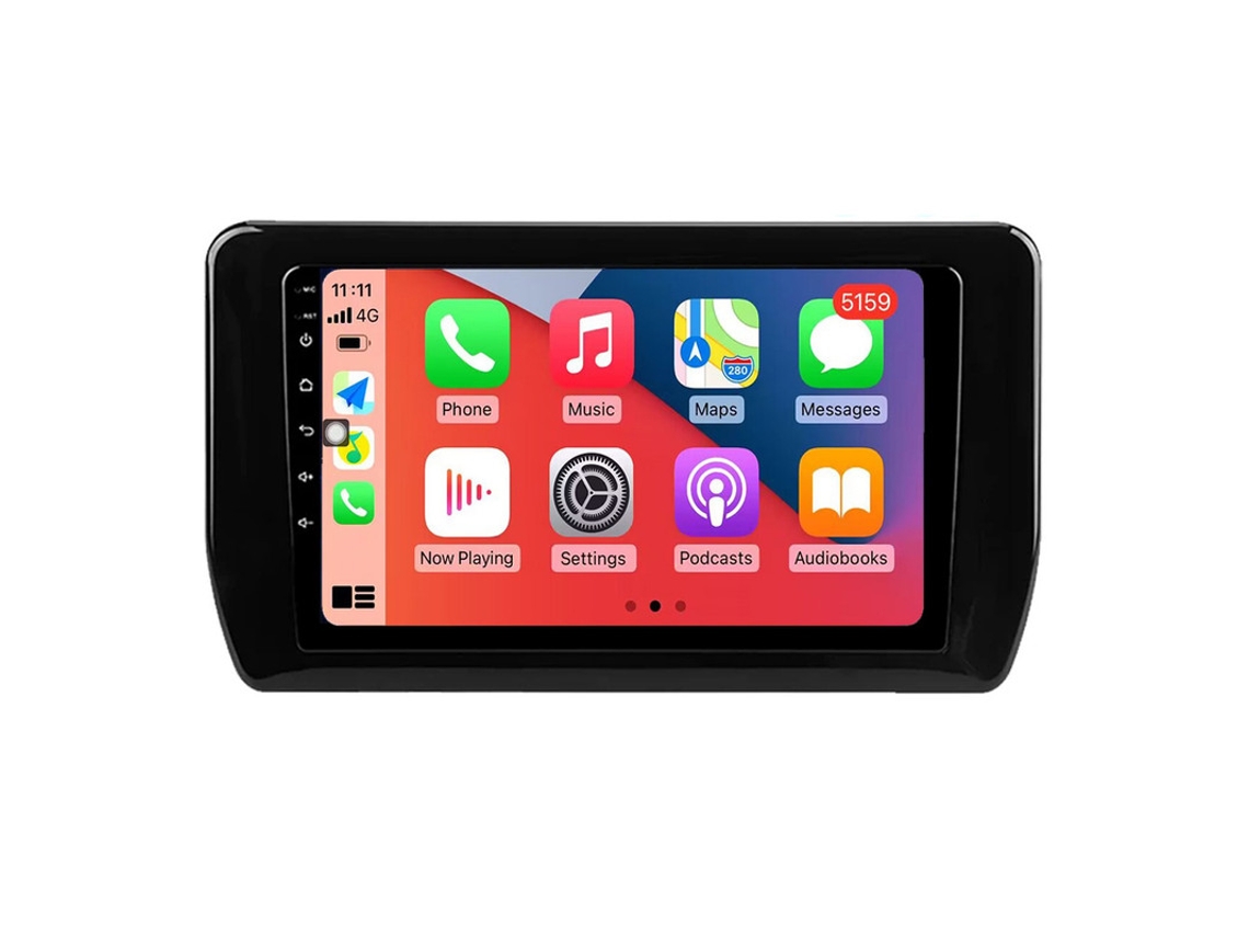 Auto Rádio Carro Bluetooth Autoradio 8GB RAM 128G ROM CarPlay Navegação GPS Ecrã Táctil RoverOne para Toyota Avanza Veloz 2021-2023  