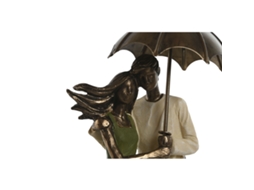 Figura Decorativa HOME ESPRIT Verde Dourado Parceiro 12,5 X 8 X 25,5 Cm