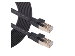 Cabos Ethernet Cat 8 Pretos 0,4 Pés Alta Velocidade 40 Gbps 2000 M Slowmoose