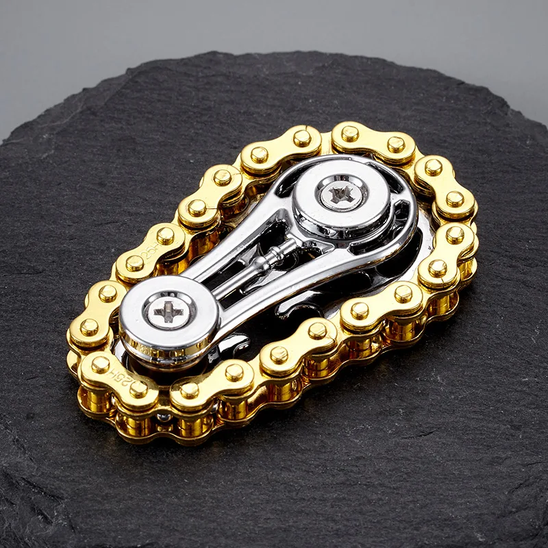 (dourado) Brinquedo Antiestresse De Liga Metálica Com Engrenagem E Spinner