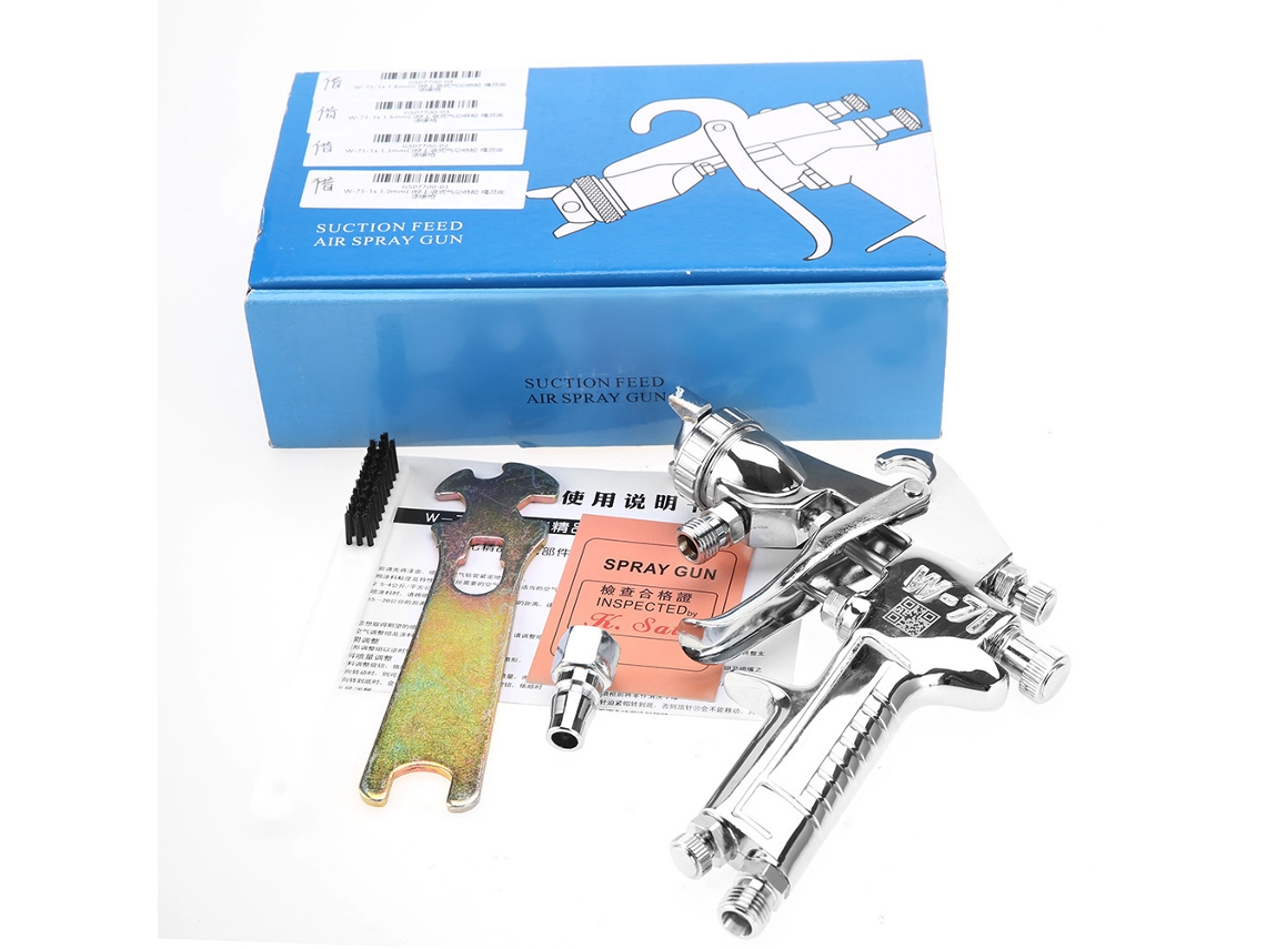 Pistola De Pintura Aireada Neumática Com Modo De Alimentação Por Sucção E Bocal De 1.3mm Ferramenta Neumática