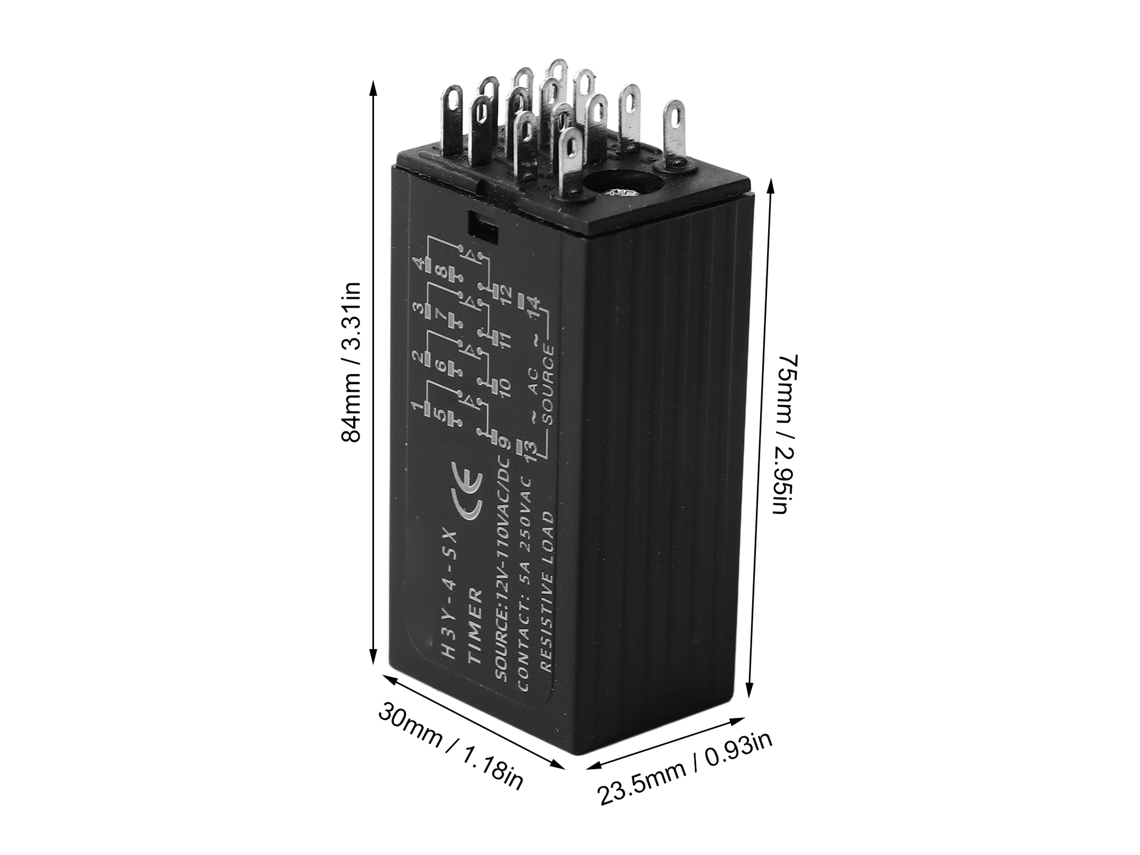 Laxiscreed Módulo Controlador De Temporizador Com Display Digital Para Ac/dc 12-110v