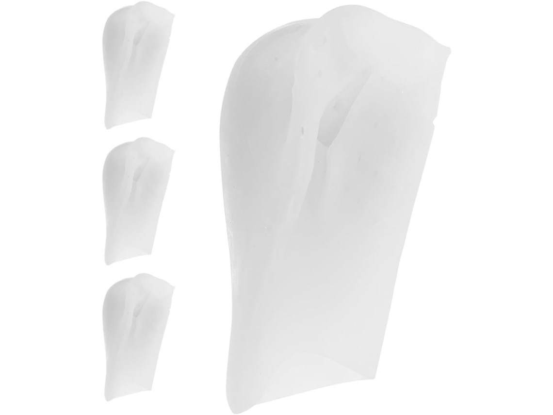 2 Pares De Palmilhas Invisíveis Silicone Reutilizáveis Para Aumentar A Altura Do Calcanhar E Elevar O