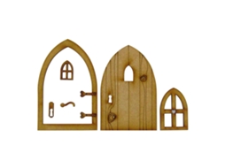 Casa de Campo Kit Artesanato Porta Conto Fadas 3D Acessórios para Bonecas Madeira UISAVE