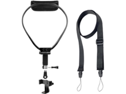 Suporte Genérico Ajustável Para Celular Com Alça De Pescoço, 18x 21x 10cm, Leve, Antiderrapante, Acessório Portátil Para