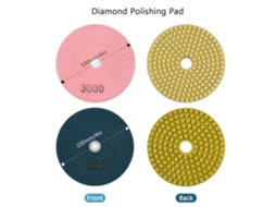 Laxiscreed Jogo De Pads De Diamante 4" Para Polimento A Seco E A Molhado