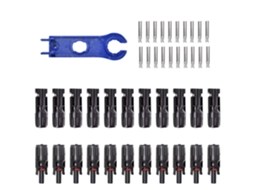 Kit De Fiação E Ferramentas Para Conectores Solares Reforçados Macho E Fêmea.