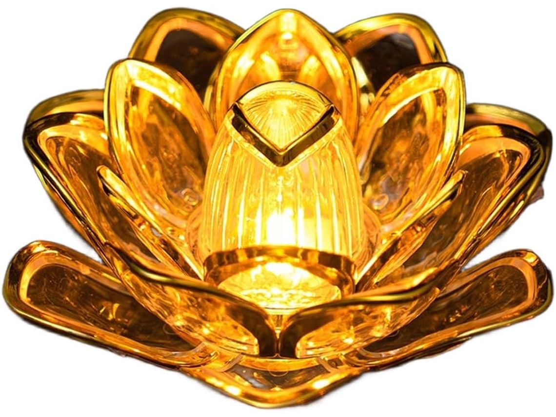 Vela Led Decorativa Sem Chama, Cor Dourada, Para Casa E Eventos