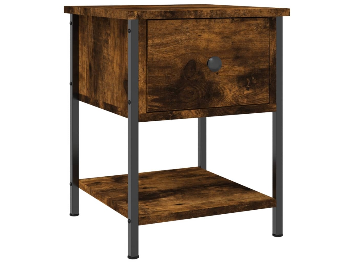 Bedside Table, Bedside Tables Vidaxl Marrom Madeira Processada (n/a)