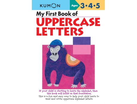 Livro my first book of uppercase letters de kumon (inglês)
