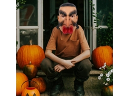 Primerox máscara Facial Humana Galo Realista para Halloween Cosplay Festas Fantasia Props
