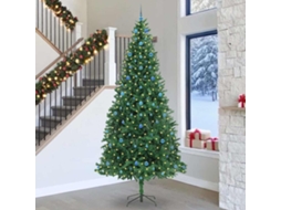 Vidaxl Árvore De Natal Artificial Verde 300 Cm Pvc, Metal E Plástico