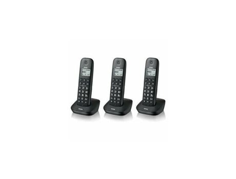 3 X Telefone Sem Fio Brondi Gala Trio Preto
