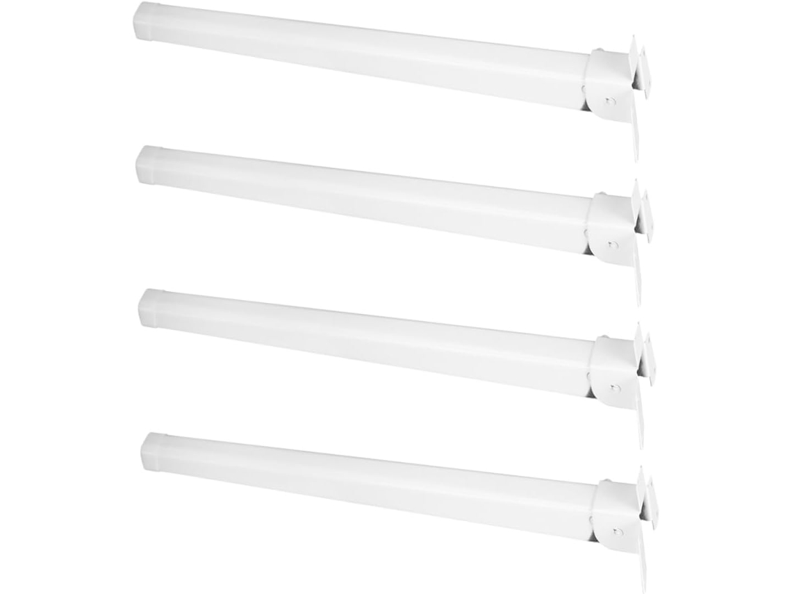 Doitool Conjunto De 4 Pés Mesa Dobráveis Metal Ajustáveis Para Camping, Suporte Para Mesa De Cama E Elevador Laptop