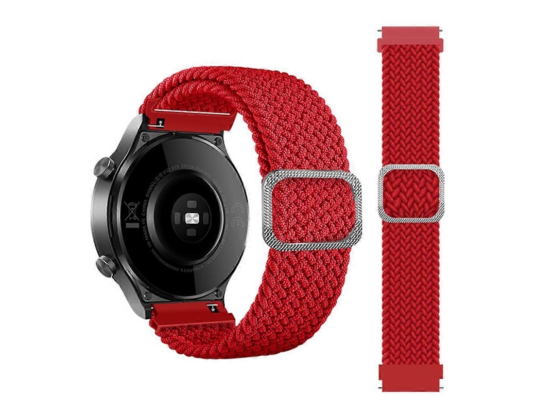 Pulseira De Relógio Universal Ajustável De 20 Mm Em Nylon Trançado Elástico