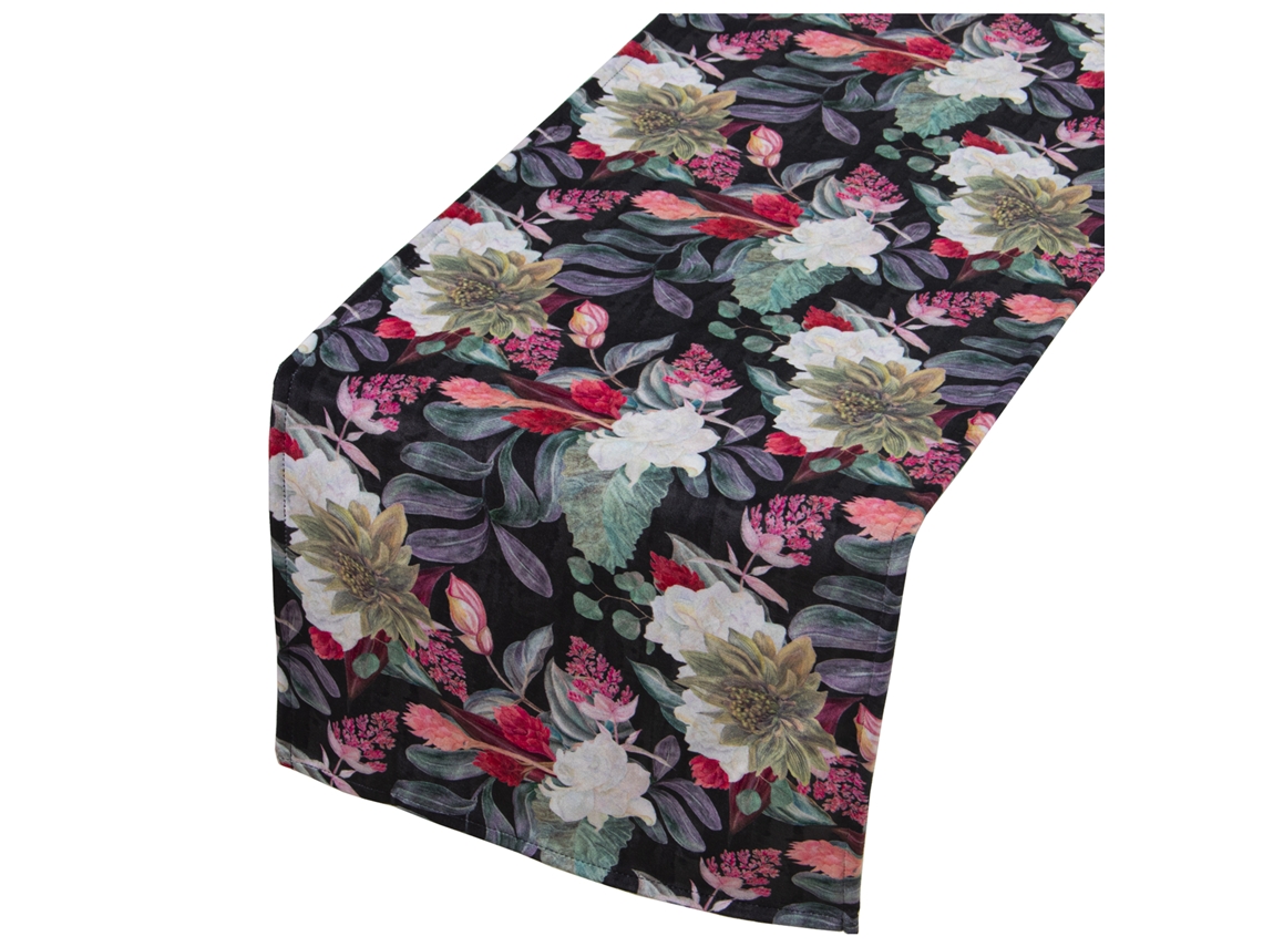 Caminho de Mesa em Veludo Estampado