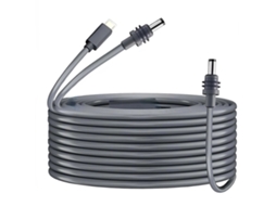 Cabo De Energia Dc Retangular Para Satélite 18awg Type C Para Dc Impermeável 2m 65w+ Pd