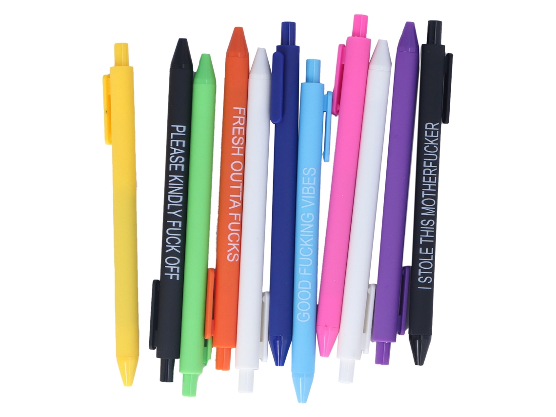 Caneta LAXISCREED 11pcs 0.5mm Tinta Preta Pressão Presente LAXISCREED