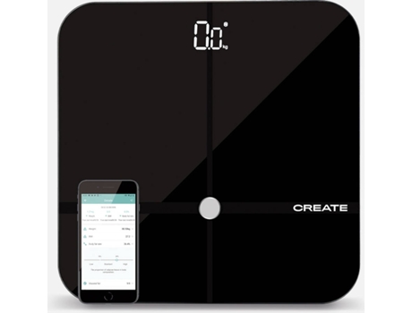 Balança de Diagnóstico IKOHS Black Iris — Balança de banheiro de bioimpedância. Elegante, moderno e funcional, está disponível em cores diferentes. Meça com precisão vários parâmetros corporais através de sua coencetividade wiffi e do aplicativo compatível com Android e IOS.