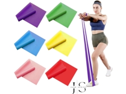 Faixa Elástica de Resistência AQUAFORGE com 150 cm de comprimento para Ioga, Pilates, Alongamento e Reabilitação