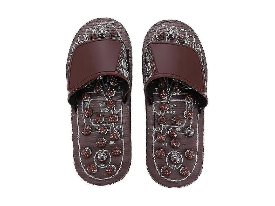 Massageador De Pés Com Acupressão, Chinelos Massagem, Sandálias Reflexologia M