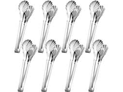 Conjunto De 8 Pinças Servir Uiifan Em Aço Inoxidável, 28cm, Para Buffet, Salada, Churrasco, Festa E Outros Eventos