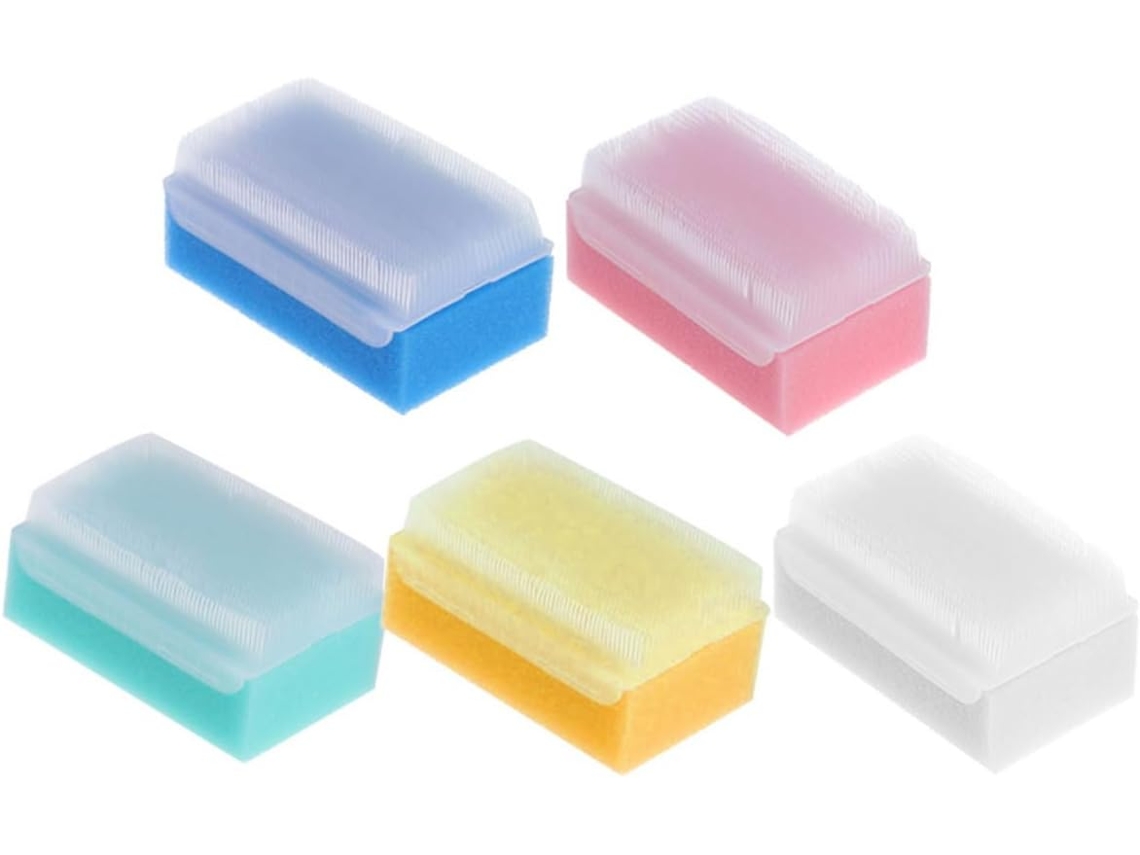 Conjunto De 5 Escovas Banho Para Meninos E Meninas, Escova Anti Massagem Nas Cores Rosa, Azul, Verde E Branca, Ideal