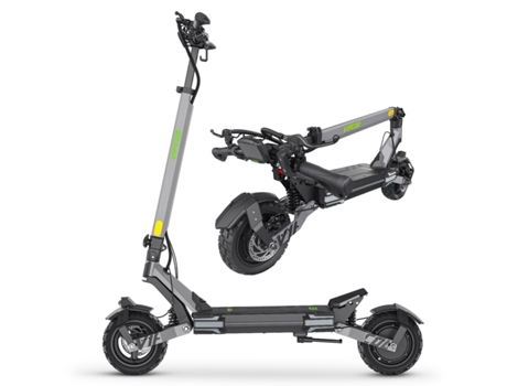 Scooter elétrica dobrável de 10 polegadas Vipcoo VS6 1000W 48V 18,2Ah 30km/h, autonomia de 55km