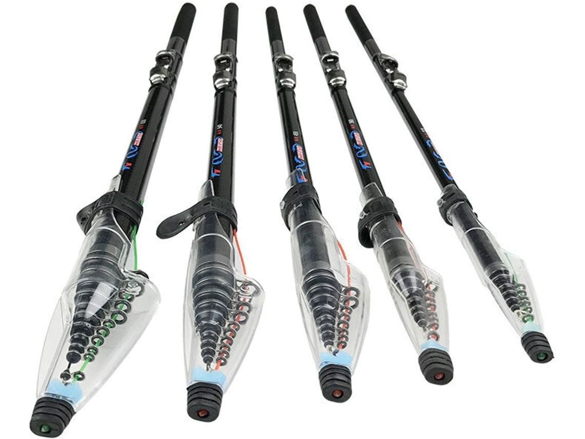 2,7m 3,6m 4,5m 5,4m 6,30m 7,2m Vara Pesca Telescópica Carbono, ultraleve, durável, portátil | S/MARCA