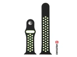 Bracelete Apple Watch 42/49 mm SWISSTEN Sport (Preto/Verde)