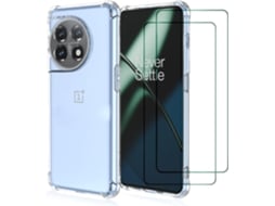 Capa Antichoque Flexível Proteção Para Oneplus Oneplus 11 Hongwe. Pele Sintética Transparente