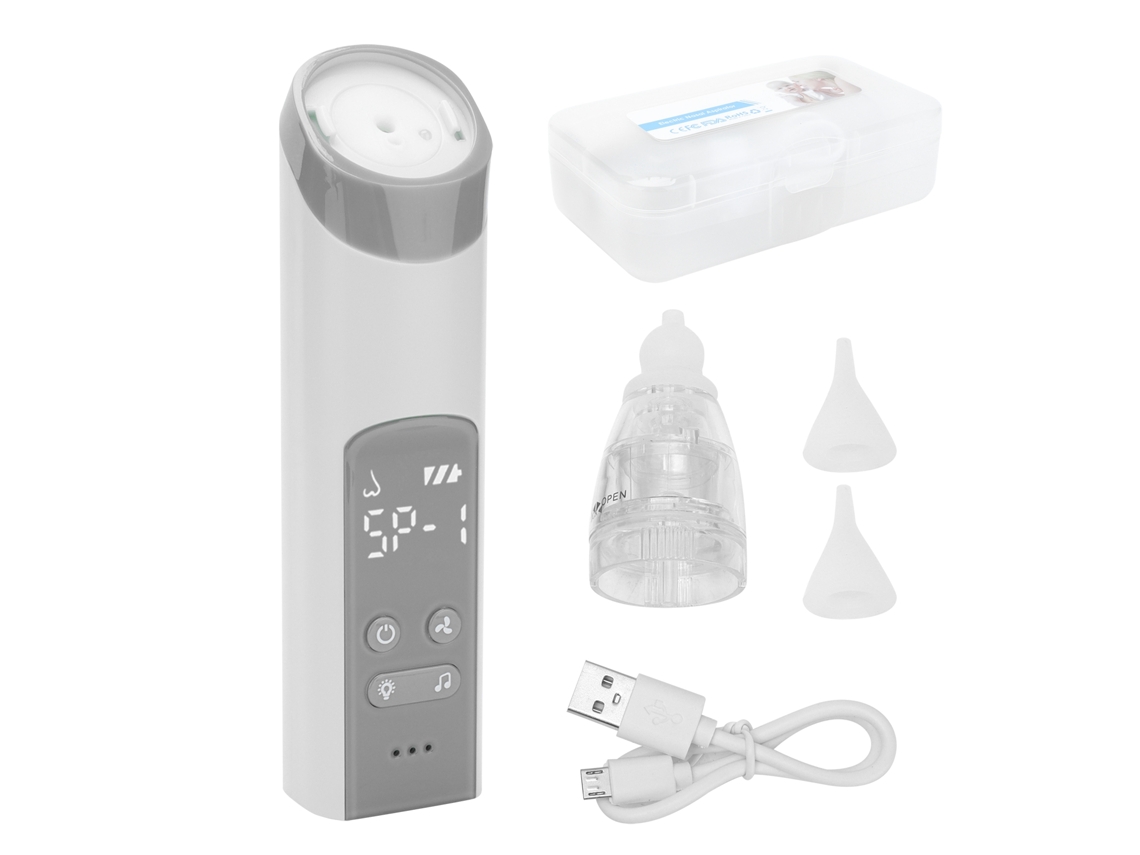 Mali aspirador Nasal Elétrico Recarregável para Bebê com Luz e Música Suave