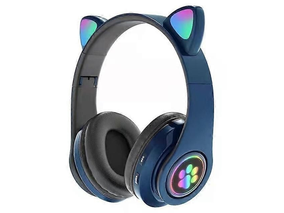 Novo Fone De Ouvido Bluetooth Fofo Em Formato De Gato, Sem Fio, Dobrável, Com Som Estéreo Hi-fi, Cancelamento De Ruído E Entrada Para Cartão Tf,