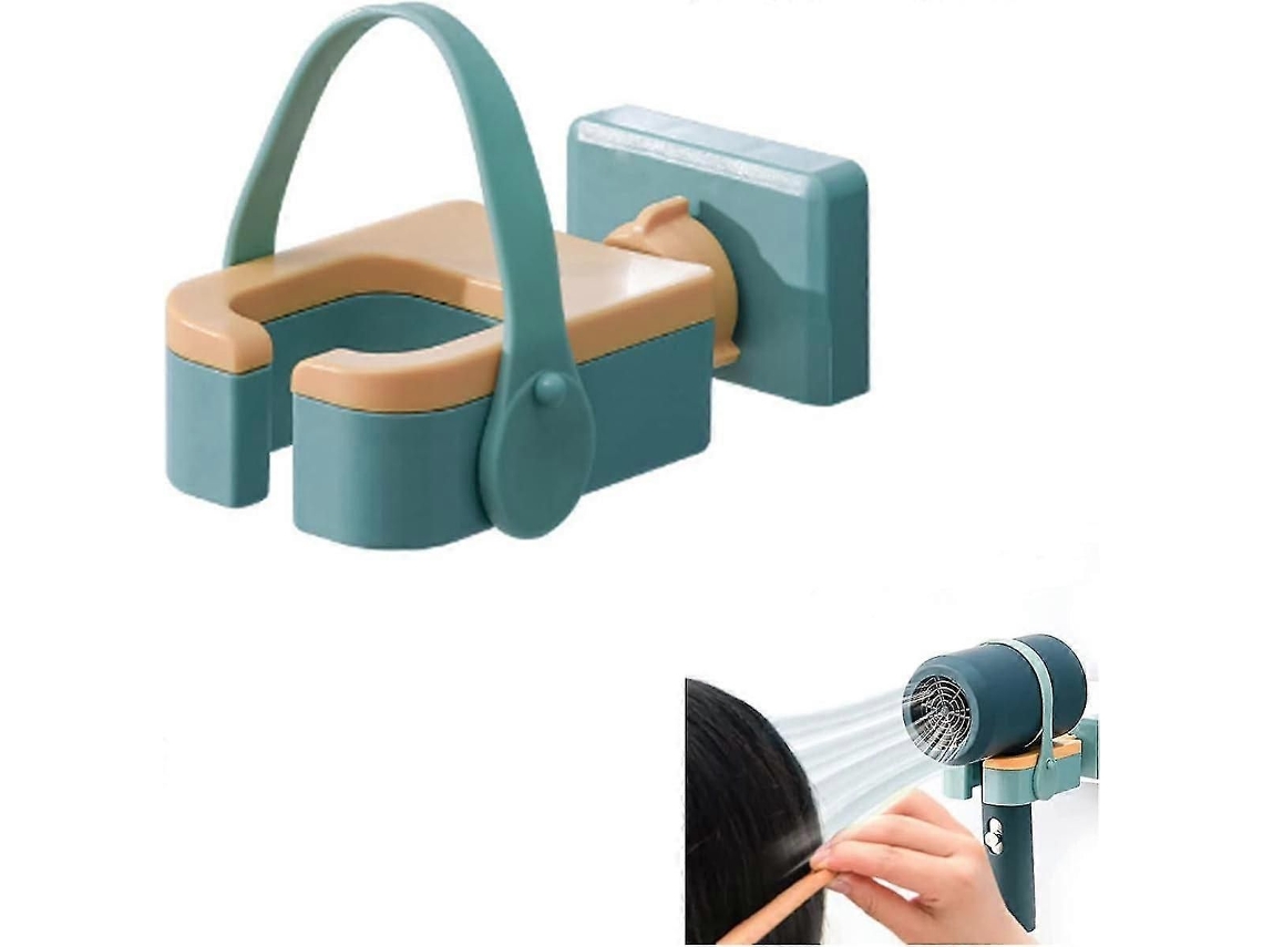 Suporte de Parede para Secador Cabelo, Organizador Cabelo Autoadesivo 180°/yy GOKOCO
