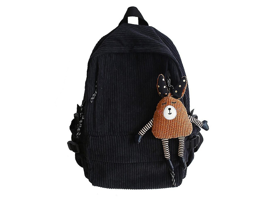 Mochila De Veludo Cotelê Para Estudantes Do Ensino Médio, Mochila De Veludo Para Meninas