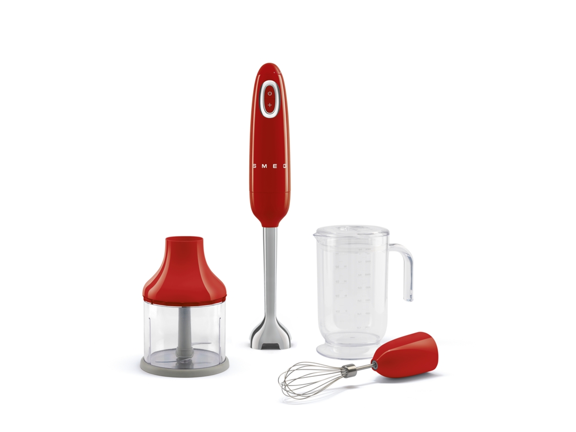 Varinha Mágica + Acessórios SMEG HBF03RDEU (700 W - Vermelho)