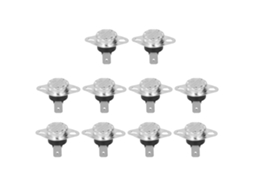 10pcs Termostato Interruptor Térmico Reset Manual Bicamada 10A 250V | S/MARCA