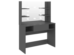 Makeup Table, Makeup Tables Vidaxl Cinzeto Mdf (n/a)