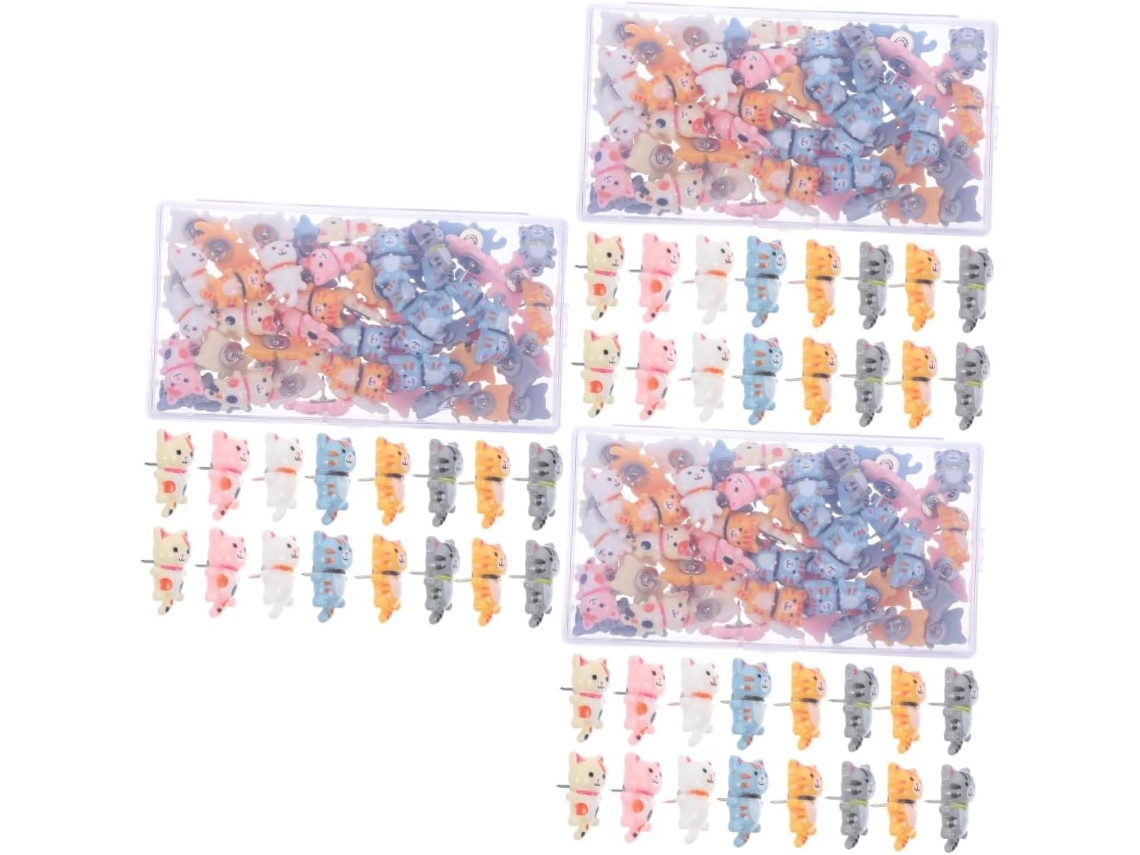 150 Tachinhas Decorativas Em Formato De Gato Para Murais E Paredes,