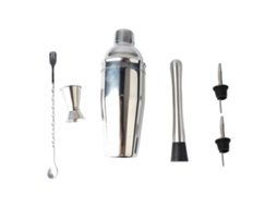 Kit de Bartender 6 Peças Aço Inox Coqueteleira 750ml S/MARCA