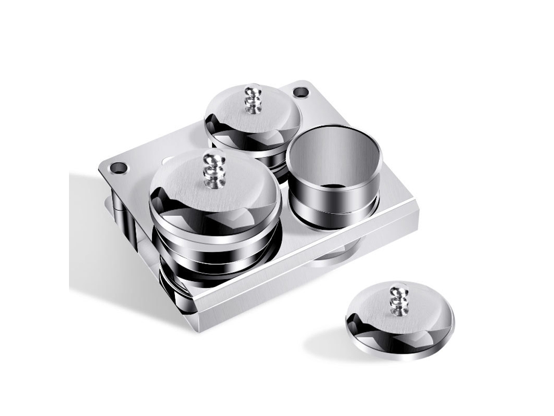 Copo Para Arte De Unhas Em Aço Inoxidável E Acrílico, Copo Para Líquido E Pó De Unhas, Porta Pó Com Tampa