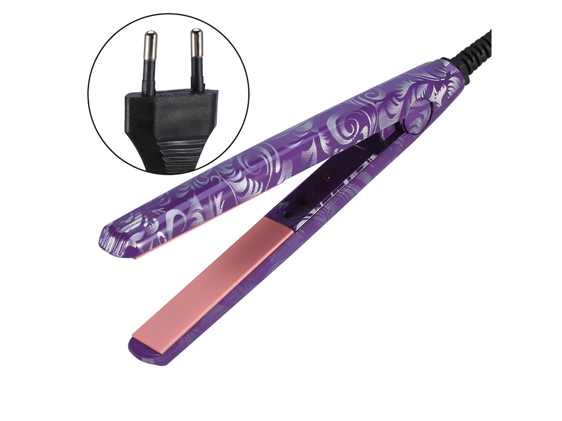 2026 1pc Prancha Eléctrica Portátil de Cabelo Ferramenta de Alisamento e Penteado (roxo)